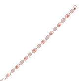 0.46ct 14k Rose Gold Diamond Pave Bracelet